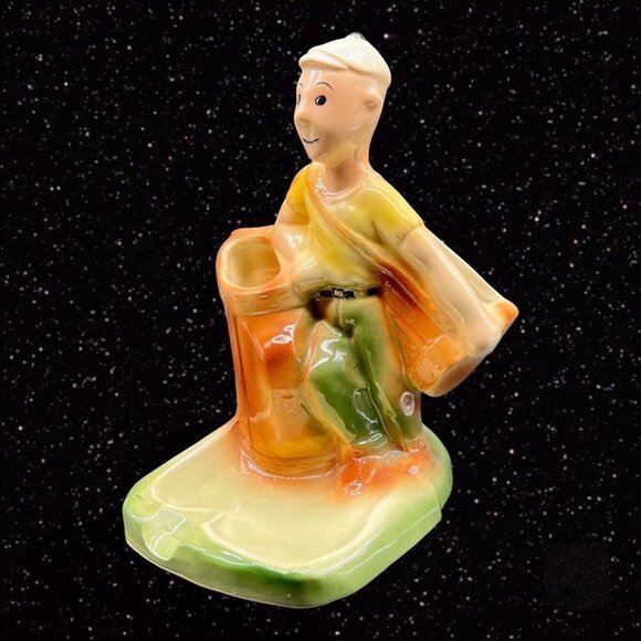 Golf Caddy Holder Caddie Laddie Jerks Socks Cincinnati Pottery Ashtray Vintage - Picture 8 of 10